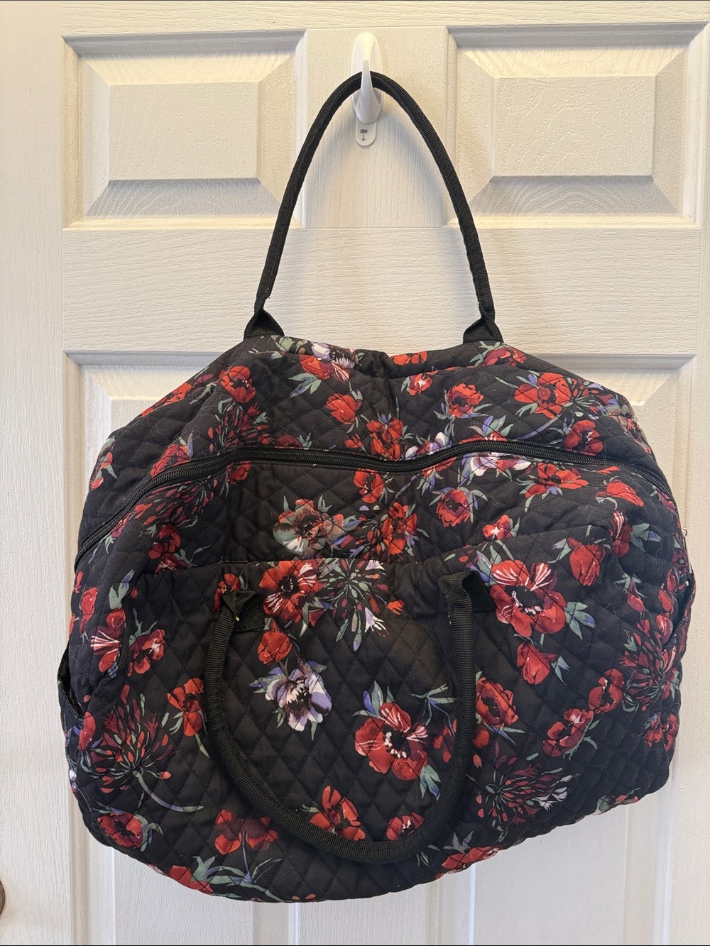 Red Blue Roses Duffle Bag - Picture 2 of 3